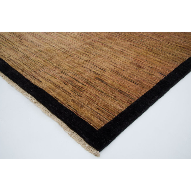 Striped Hand Woven 212cm X 241cm Area Rug