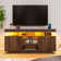 Modern 47.2/55.1 in Media Console with Outlet and RGB LED Light, TV Stand for TVs up to 65/55 inch