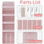 Non-woven Fabric Wall Organizer with Wall Baskets-967303938