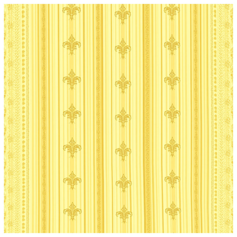 Couvertures jaunes Fleur De Lis, 60in W x 80in H