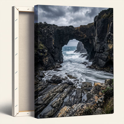 "Gallery Wrap", art mural sur toile pour le salon, la chambre à coucher, le bureau ou le vestibule - décoration murale décorative avec arche rocheuse