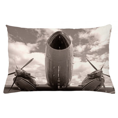 Airplane Outdoor Rectangular Pillow Cover