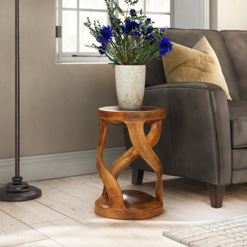 Santa Fe Springs Solid Wood End Table, Wallnut