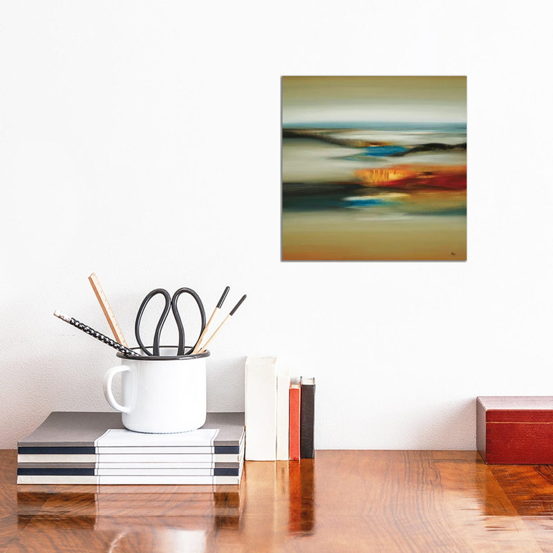 Calm Scape by Lisa Ridgers - Wrapped Canvas Painting, 30.48 cm H x 30.48 cm W