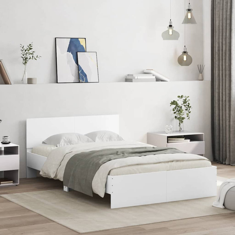 Aleshia Bed, 140 x 190cm, White