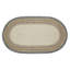 Tapis ovale tressé à la main bleu / brun / beige Arcelin-136994528