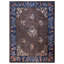 Tapis brun antique en laine Art déco