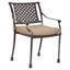Chaise de patio avec coussin