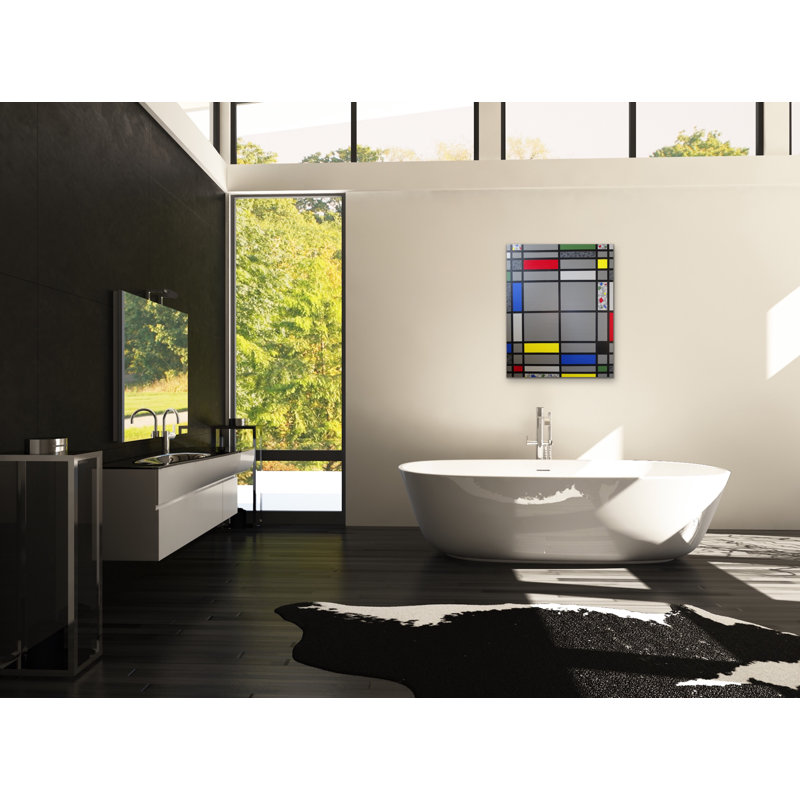 Mosaic Color Grid Periphery Painting by Eddie Bruckner