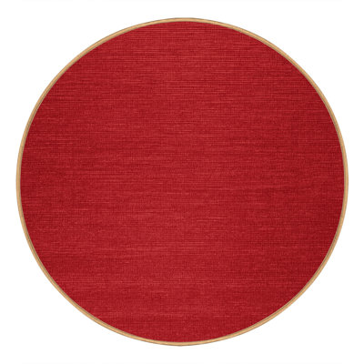 Tapis rouge uni lavable à la machine