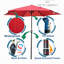Parasol de patio 9 pi 9 pi