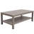 Aluminum End Table with Shelf