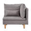 Chaise longue à accoudoirs carrés Poyner-768407875