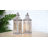 10.5'' Gray Battery Powered Cordless Lamps Table Lamp Set