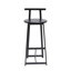 3 de 27 po de style moderne, siège noir, pieds en métal, pratique pour les comptoirs de cuisine de 27 po sur 3, assise et relaxante et tendance