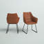 Chaise rembourrée en acier Roughton-1580197996