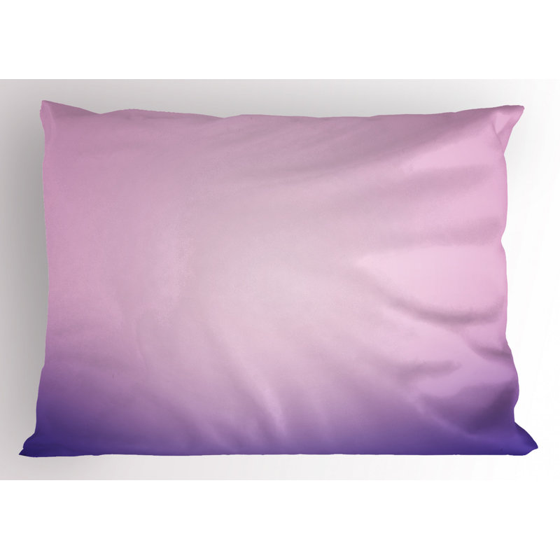 Pink Polyester Microfiber Piece Sham, Twin