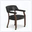 Fauteuil de jeu en noyer noir en similicuir confortable et élégant-121100149