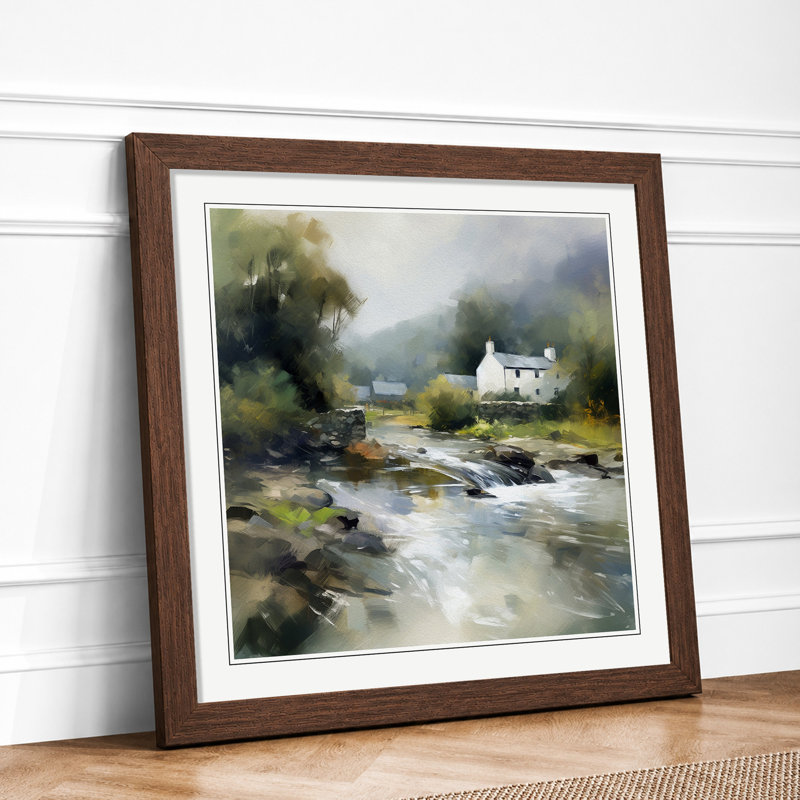 Wales Impressionism No.3 - Framed Print, Walnut