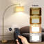 Lampe sur pied arquée à intensité variable 68,11 po avec télécommande Heinzdieter-973164632