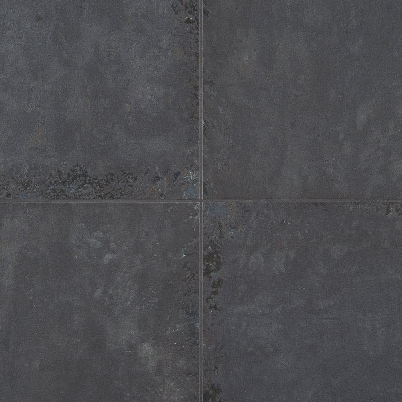 Ravina 23.62 in. x 23.62 in. Matte Porcelain Stone Look Floor and Wall Tile (11.62 Sq. Ft. / Case), Black Gold