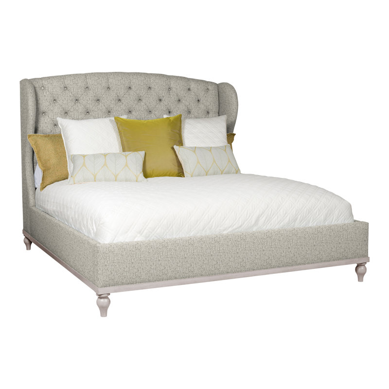 Emma King Bed, Tuck Metal, Dove Gray, No