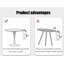 Table bistro ronde 24 po Mid-Century Tulip Modern-900967221