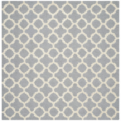 Tapis argent / ivoire Cannen Ilion