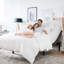 Clara Clark massant zéro gravité, lit réglable zéro dégagement avec télécommande sans fil, ports USB et lumières DEL-55848238