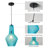 1 - Light Single Glass Pendant Light-1171259947