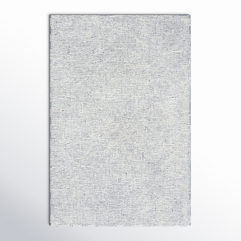 Tapis gris / crème touffeté à la main Antonella, Rectangle 6 pi x 9 pi