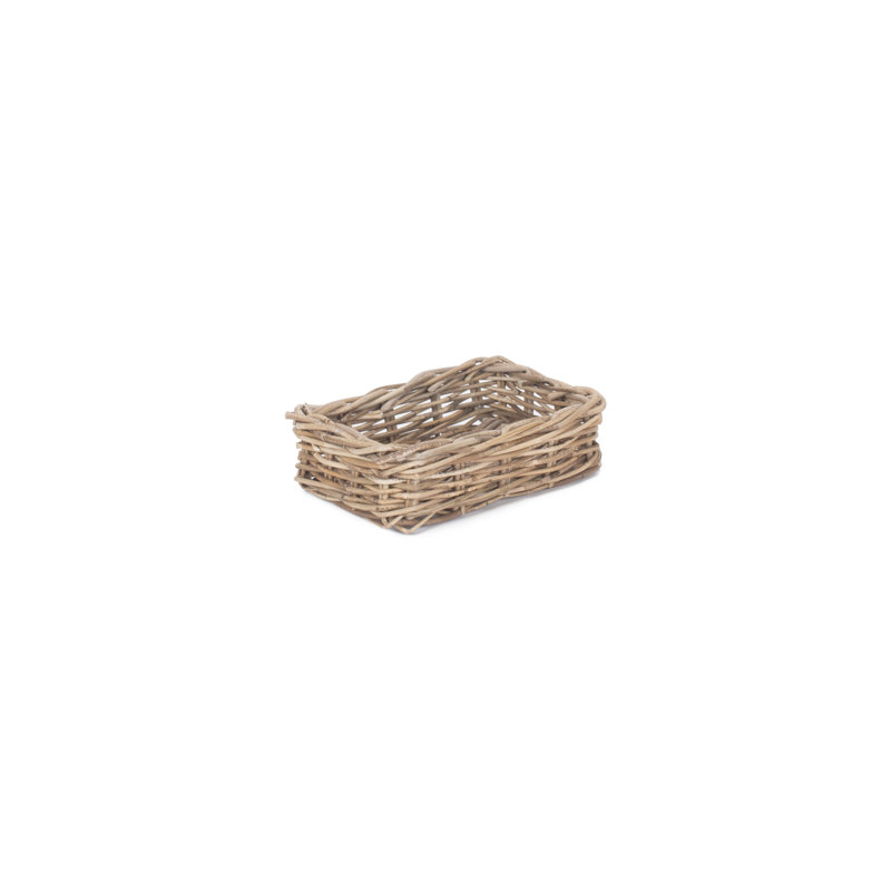 Rattan Shallow Storage Basket, 9 x 31 x 22