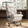 Modern Dual Motor Electric Executive Reclining Office Chair with Footrest – Wide Ergonomic Seat in Sleek PU Leather for Home & Work