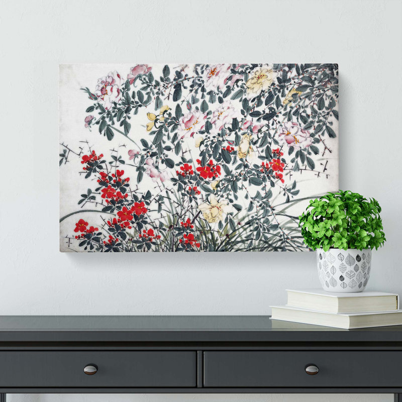 Garden Flowers Vol.12 by Chen Daofu - Wrapped Canvas, 35cm H x 50cm W x 3cm D