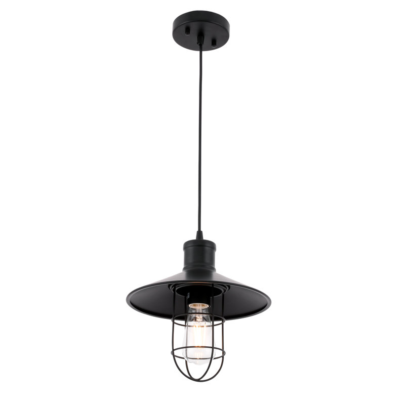 Luminaire suspendu conique 1 lumière Mariners, H 11,3 po x l 10,6 po x P 10,6 po