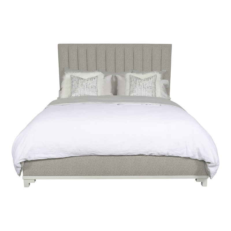 Jemma King Upholstered Panel Headboard, Tarbee Pebble