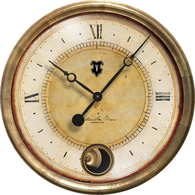Duwayne Steel Wall Clock, Cream