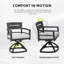 Ensemble repas 7 pièces avec chaises pivotantes et coussins Sunbrella Cioffred-112701503