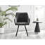 Eubanks Luxury Fabric Upholstered Dining Chair with Chrome Metal Legs - Modern Home-1430270382-1430270368