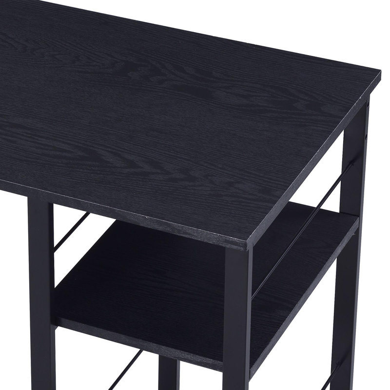 Vadna Black Finish Writing Desk, Black
