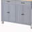 Kitchen Island Cart with Solid Wood Top and Locking Wheels,54.3 Inch Width,4 Door Cabinet and Two Drawers,Spice Rack, Towel Rack (Grey Blue)-1024226962
