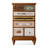 Retro Nut-Brown Solid Wood Accent Cabinet