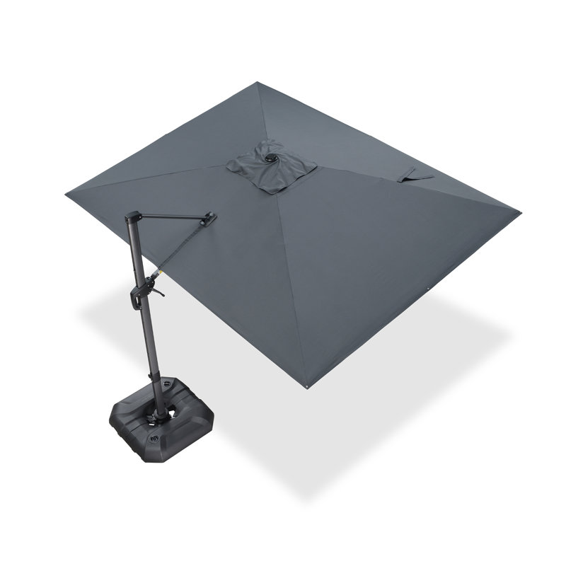 274cm X 335cm Rectangular Cantilever Parasol, Grey