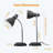 Metal table lamp with adjustable gooseneck-2087346127