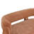 Upholstered Barrel Backrest Loveseat Sofa-734679136