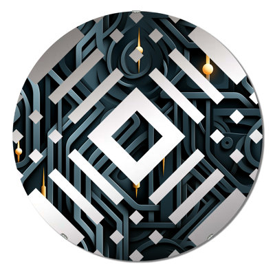 Miroir décoratif noir énigmatique