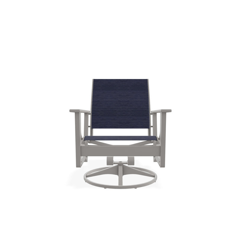 Wexler Outdoor Swivel Lounge Chair, Deacon, Warm Gray