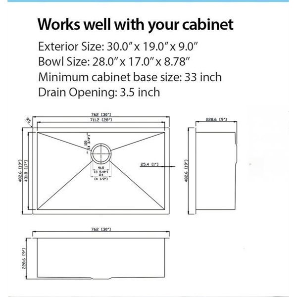 Dimensions du produit