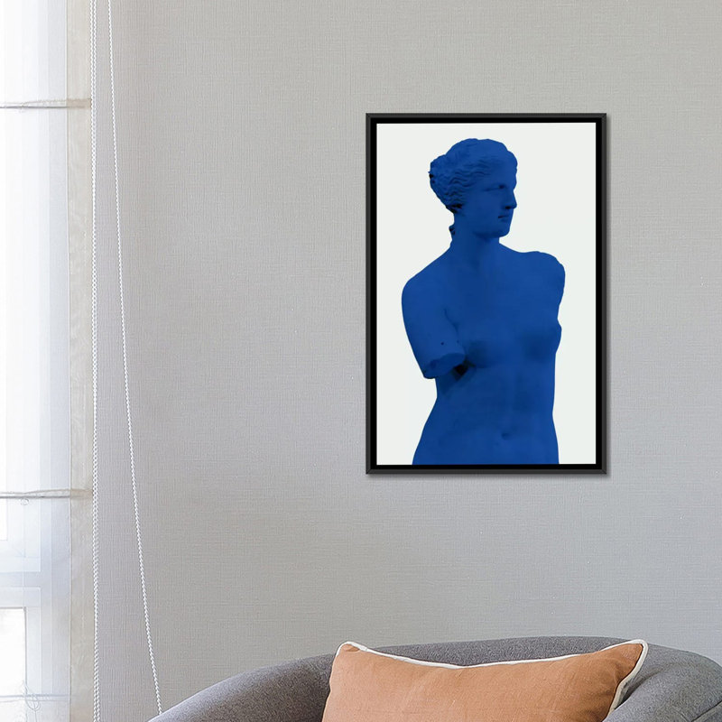 Albree Modern Venus de Milo, reproduction de photo sur toile, H 26 po x l 18 po x P 1,5 po, Toile avec cadre flottant noir