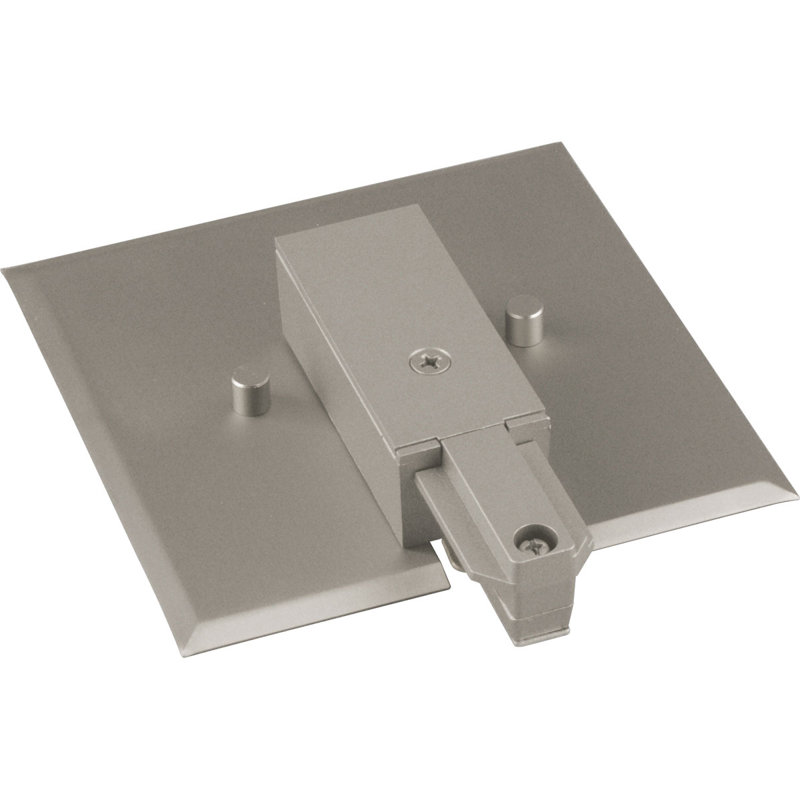 Alimentation de bout avec auvent Alpha Trak, Nickel brossé